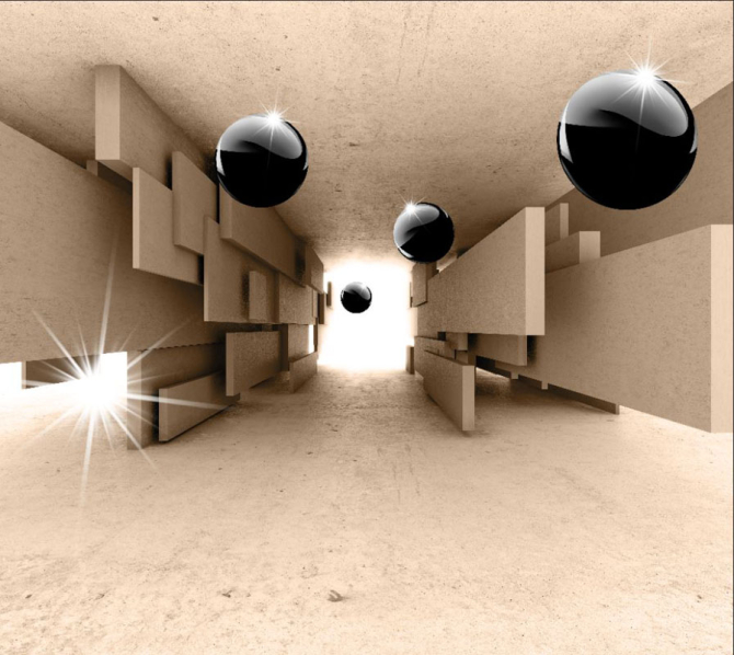 Фотошпалери 3д, кулі