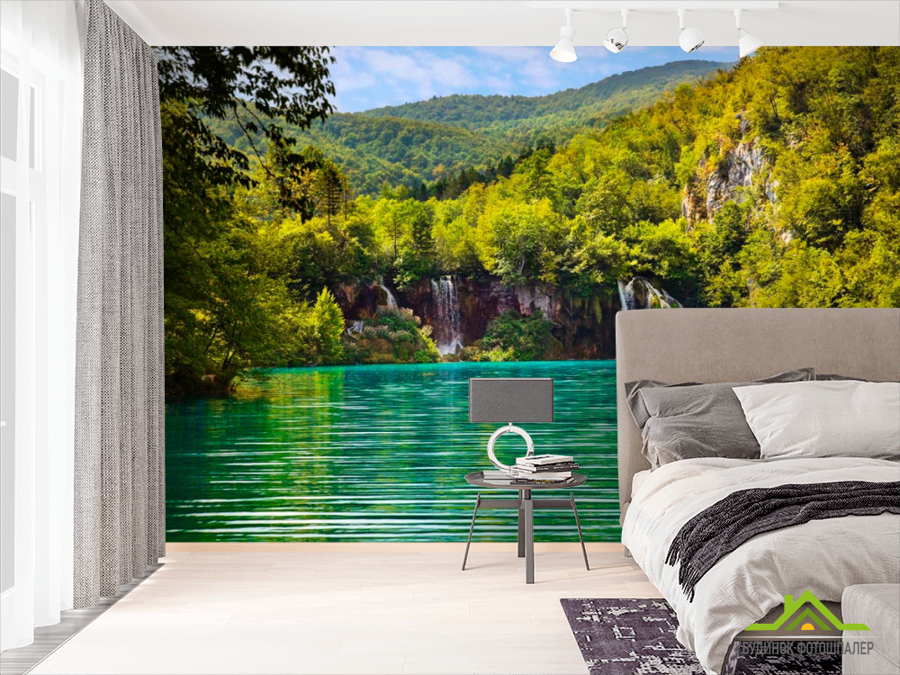 Фотообои Вода и горы