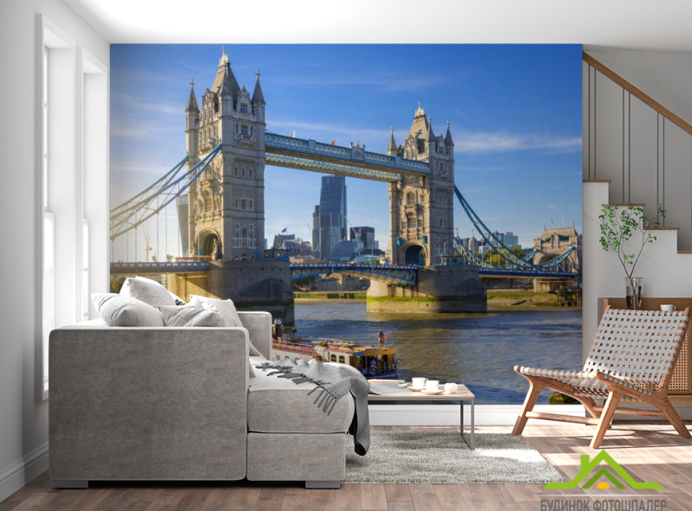 выбрать Фотошпалери пароплав у Лондонського мосту Фотошпалери Місто на стіну