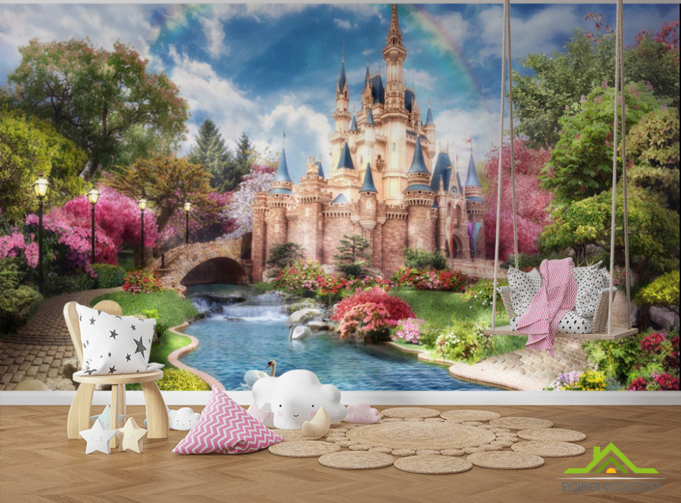 выбрать Фотошпалери Казковий замок Фотошпалери для малюків на стіну