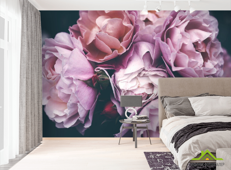 выбрать Фотошпалери Рожеві троянди Фотошпалери Квіти на стіну