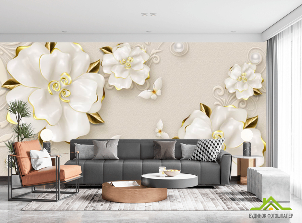 выбрать Фотошпалери 3Д квіти Фотошпалери різні на стіну