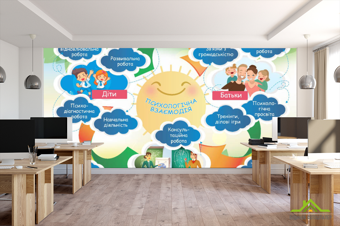 Фотообои Для школьного кабинета психологии