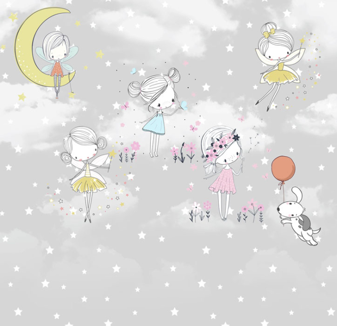 Фотошпалери Феї на сірому