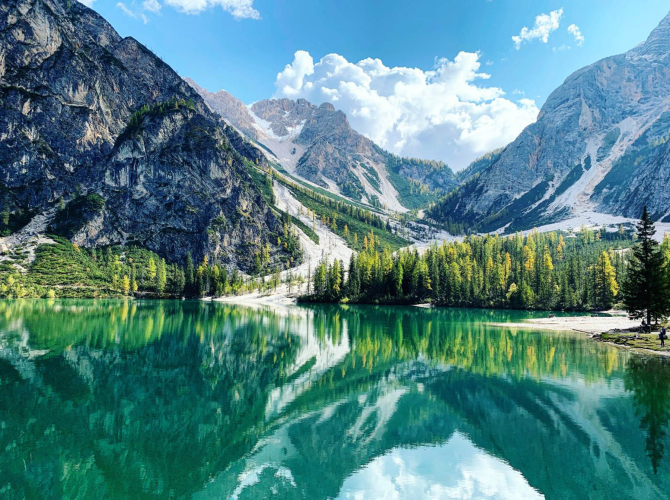 Фотошпалери Озеро і гори