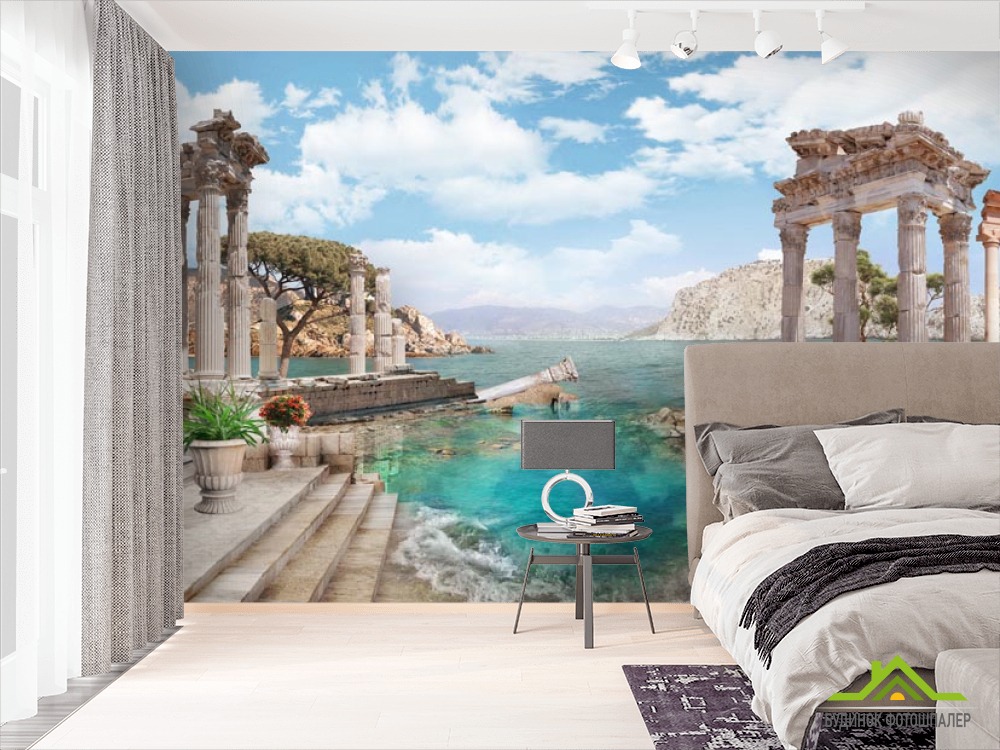 Фотошпалери Руїни, море