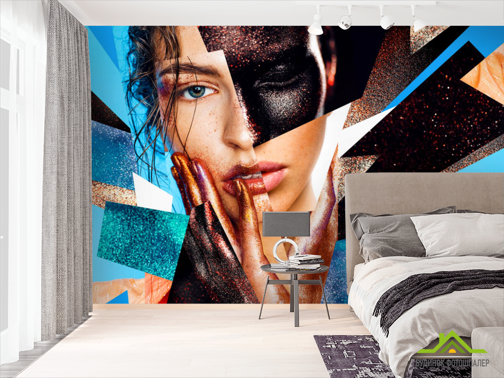 Фотообои Деаушка и блёстки