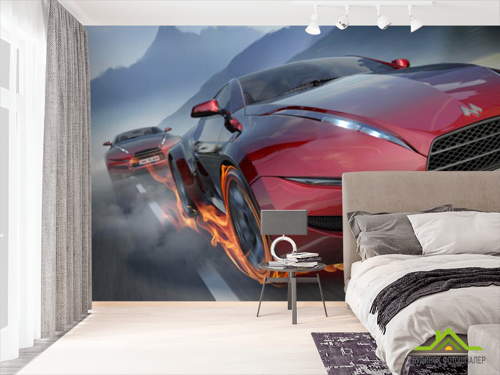 Фотошпалери Червона Спортивна машина