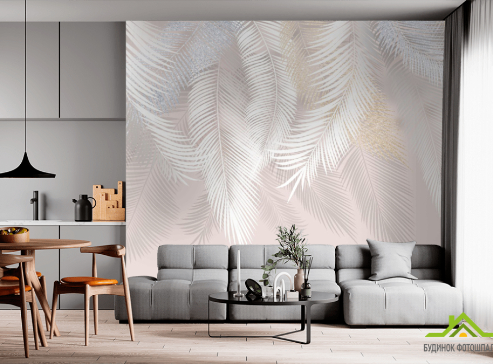 выбрать Фотообои дизайнерские листья с золотом Фотообои с золочением на стену