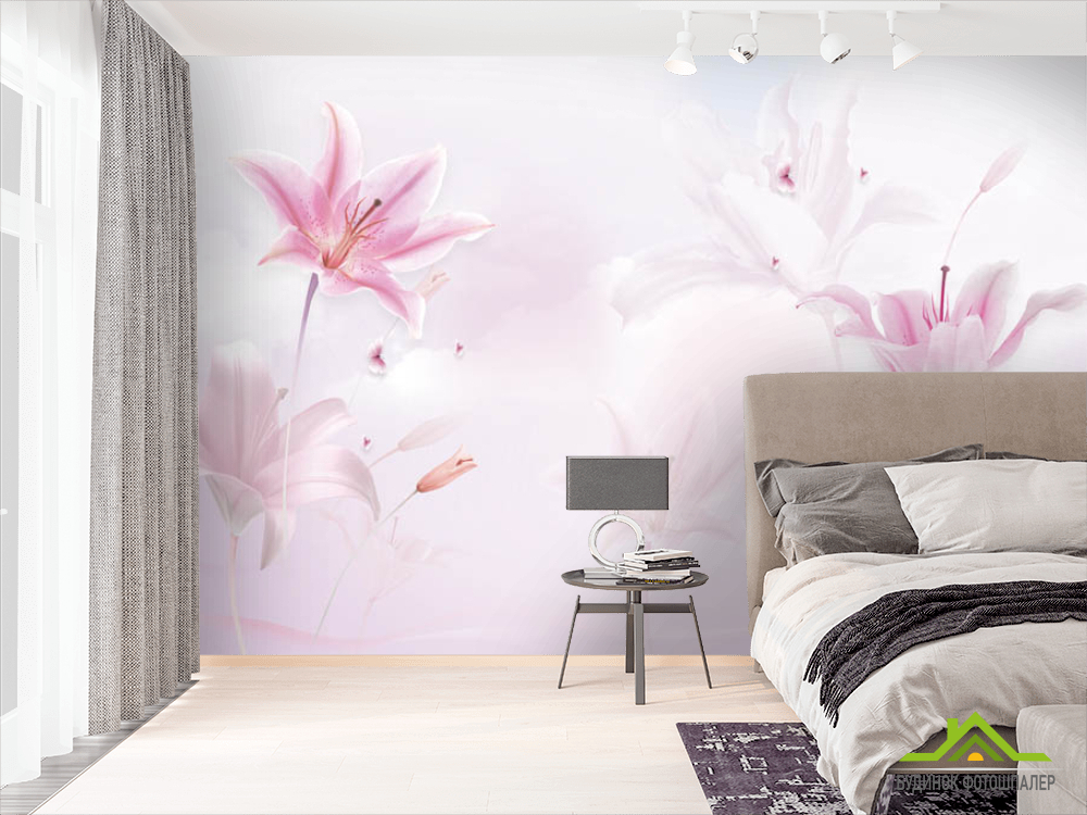 Фотошпалери Рожеві лілії