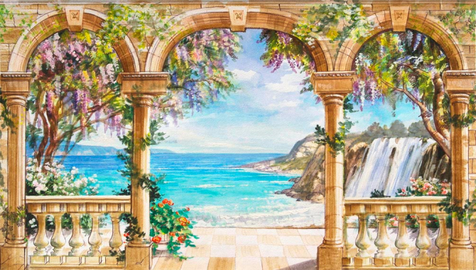 Фотообои Арка, водопад