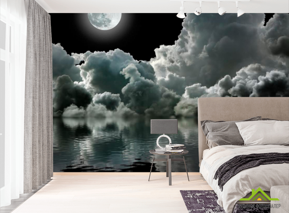 выбрать Фотообои Луна над облаками Фотообои Космос на стену