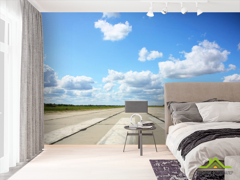 Фотошпалери небо над злітною смугою