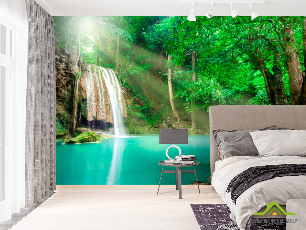 Фотошпалери Спокійна вода, ліс