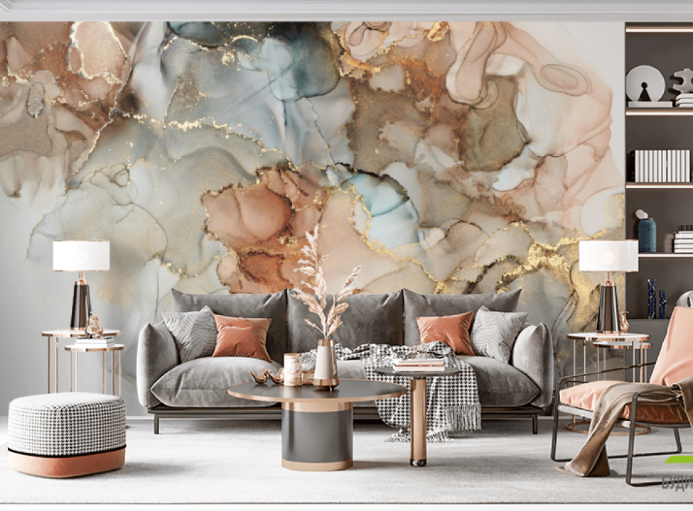 выбрать Фотообои золото коричневый Фотообои с золочением на стену