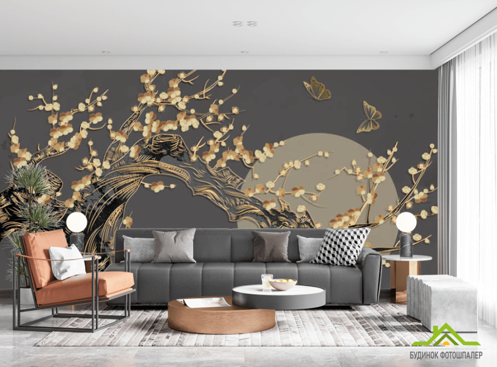 выбрать Фотообои луна и ветка Фотообои разные на стену