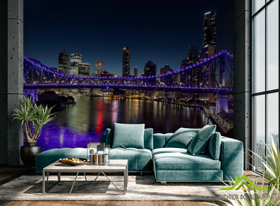 выбрать Фотошпалери Синій міст Фотошпалери Місто на стіну