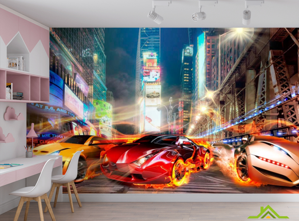 выбрать Фотошпалери Машини Фотообої для підлітка на стіну