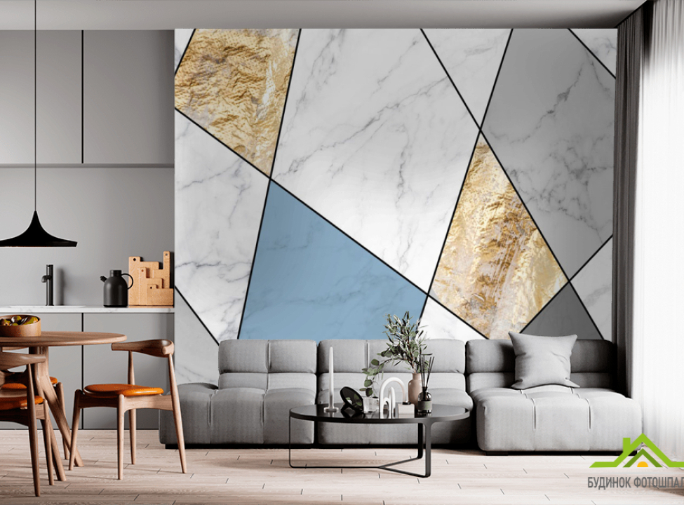 выбрать Фотообои геометрия Фотообои с золочением на стену