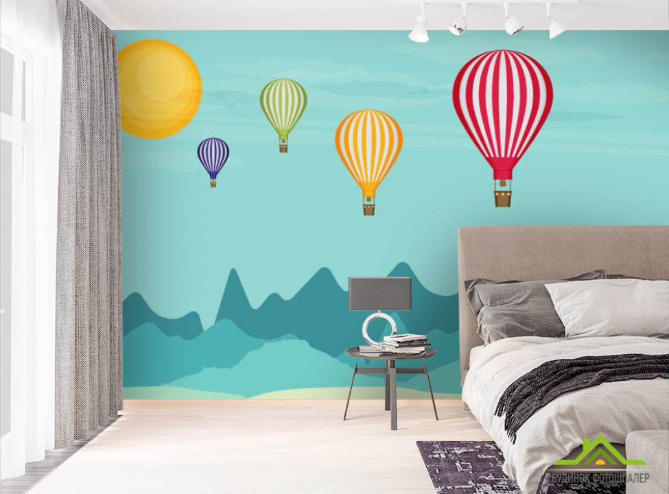 выбрать Фотошпалери повітряні кулі Фотошпалери різні на стіну