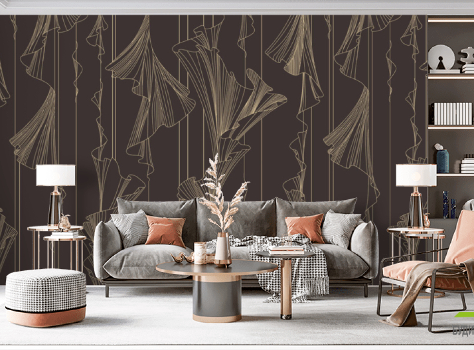 выбрать Фотообои абстракции Фотообои простые линии на стену