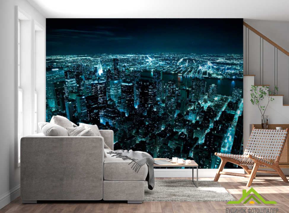 выбрать Фотообои Ночной город Фотообои Город на стену
