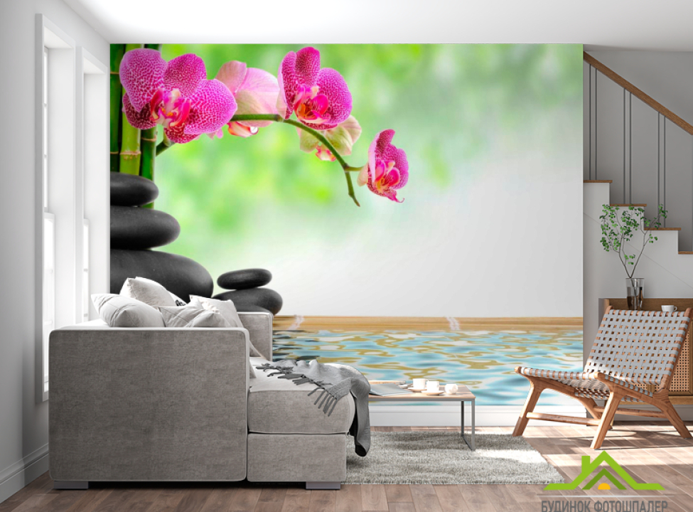 выбрать Фотообои Орхидеи сиреневые Фотообои Цветы на стену