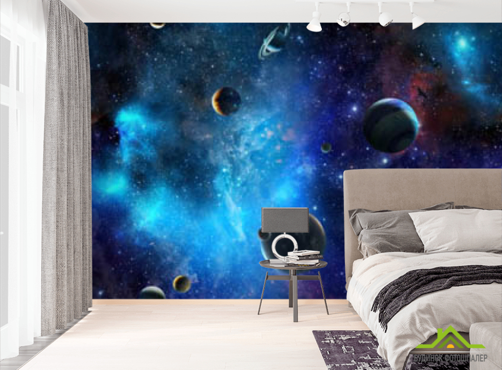 выбрать Фотошпалери планети Сонячної системи 3д Фотошпалери Космос на стіну