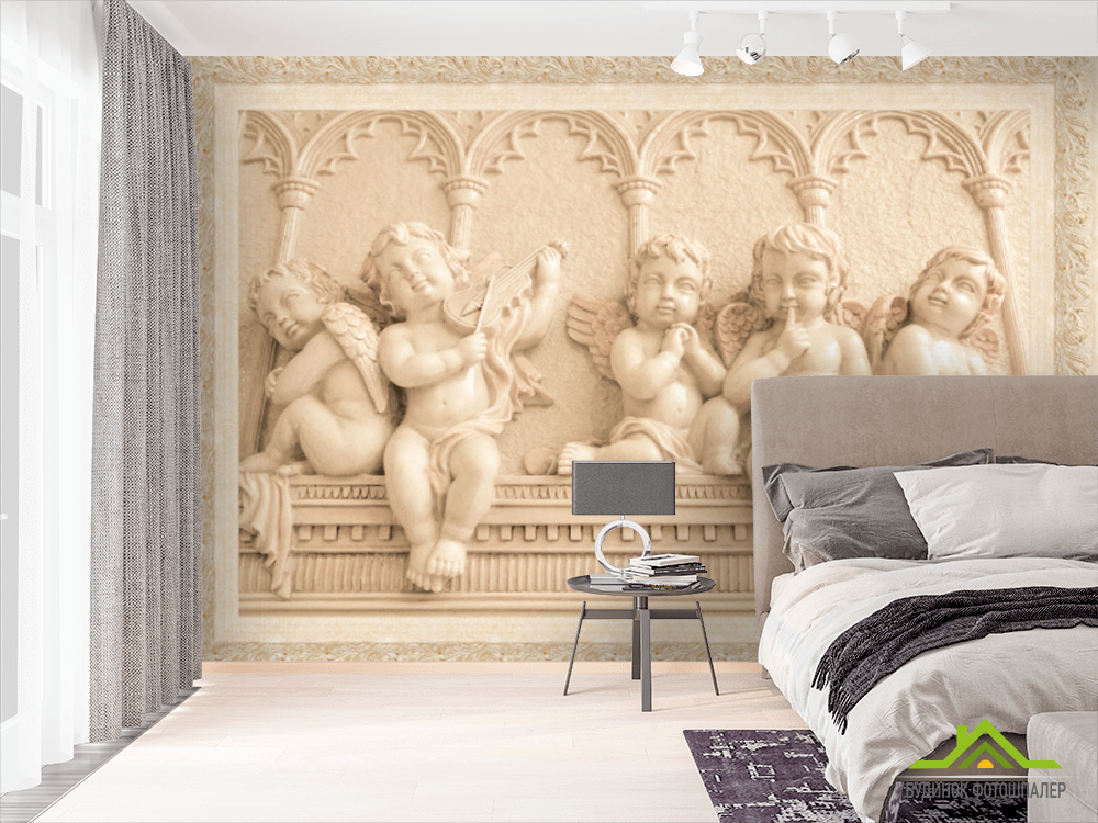 Фотошпалери Янголята на стіні