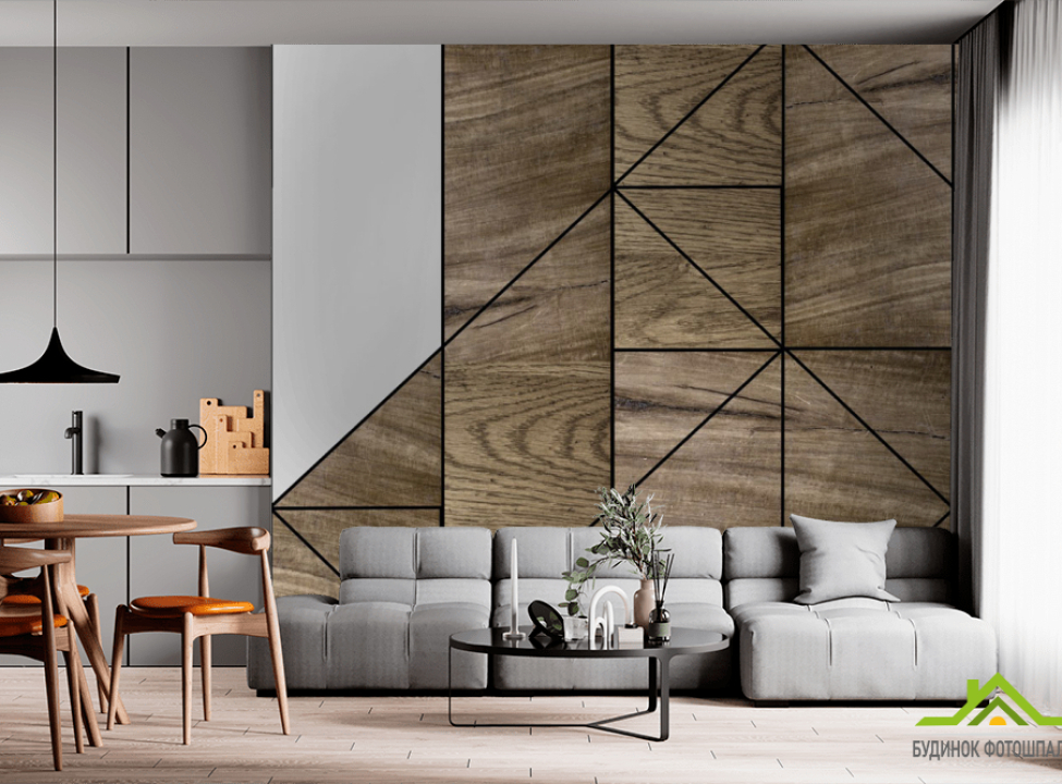 выбрать Фотошпалери геометрія Фотошпалери 3д панелі на стіну