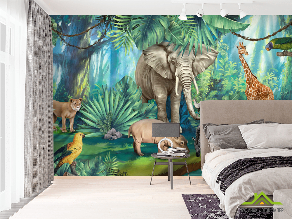 Фотошпалери Яскраві африканські тварини