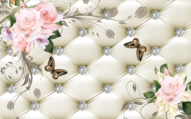 Фотошпалери 3д квіти