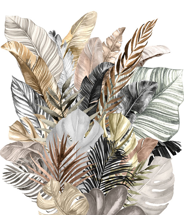 Фотообои Банановые золотые листья