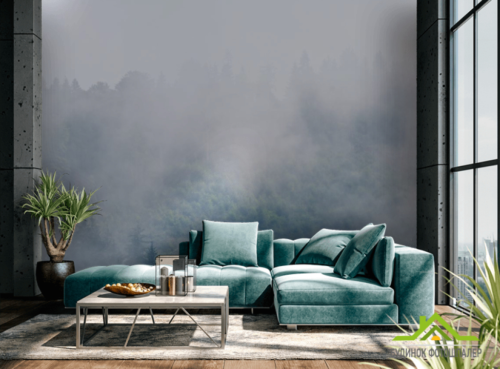 выбрать Фотошпалери туман в лісі Фотообої по стилю на стіну