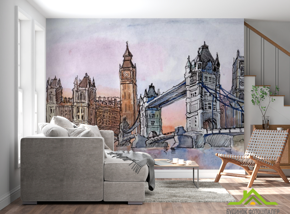 выбрать Фотошпалери Лондон Фотошпалери Ілюстрації на стіну