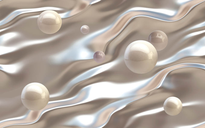 Фотообои Шары на фоне атласа