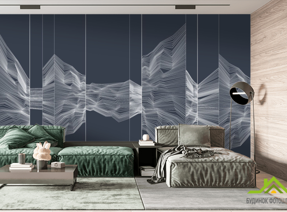 выбрать Фотообои белые узоры Фотообои простые линии на стену