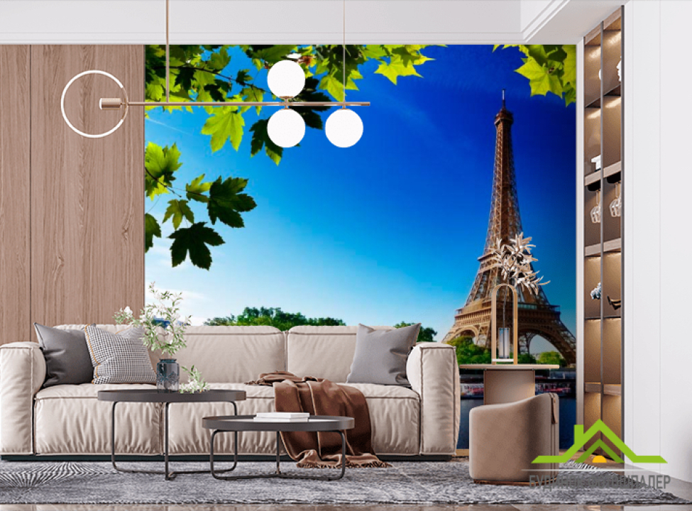 выбрать Фотошпалери Эйфелева вежа Фотошпалери Париж на стіну