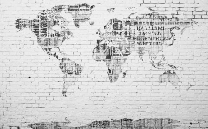 Фотошпалери карта світу