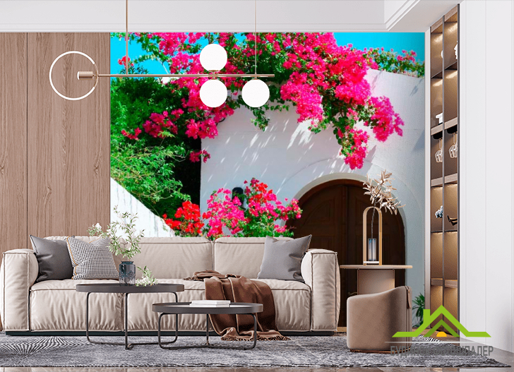 Фотошпалери Арка з квітами