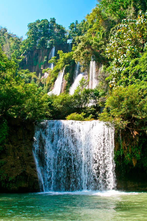Фотообои Водопад, вода, зелень