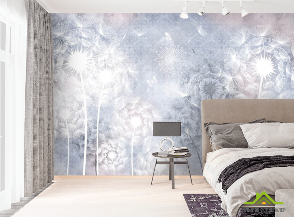 выбрать Фотошпалери векторні кульбаби Фотошпалери Квіти на стіну