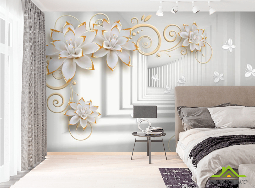 выбрать Фотошпалери 3D брошки і тунель Фотошпалери 3Д на стіну