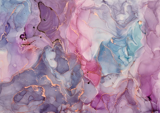 Фотошпалери Фіолетовий Fluid art