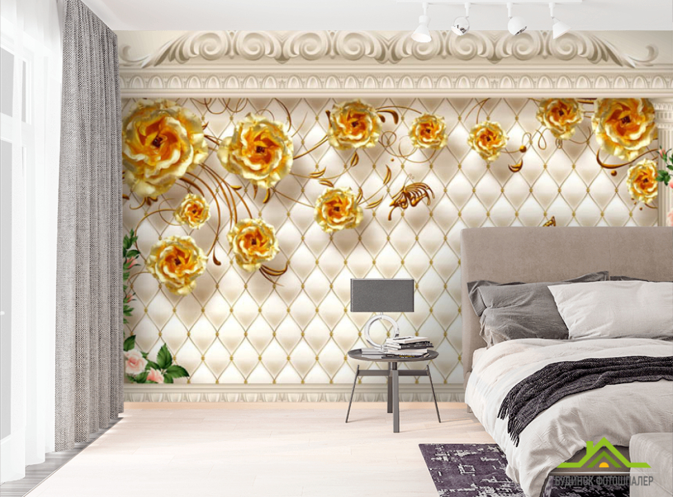 выбрать Фотообои современные 3D Стерео цветы Фотообои разные на стену