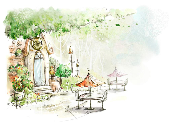 Фотошпалери Кафе