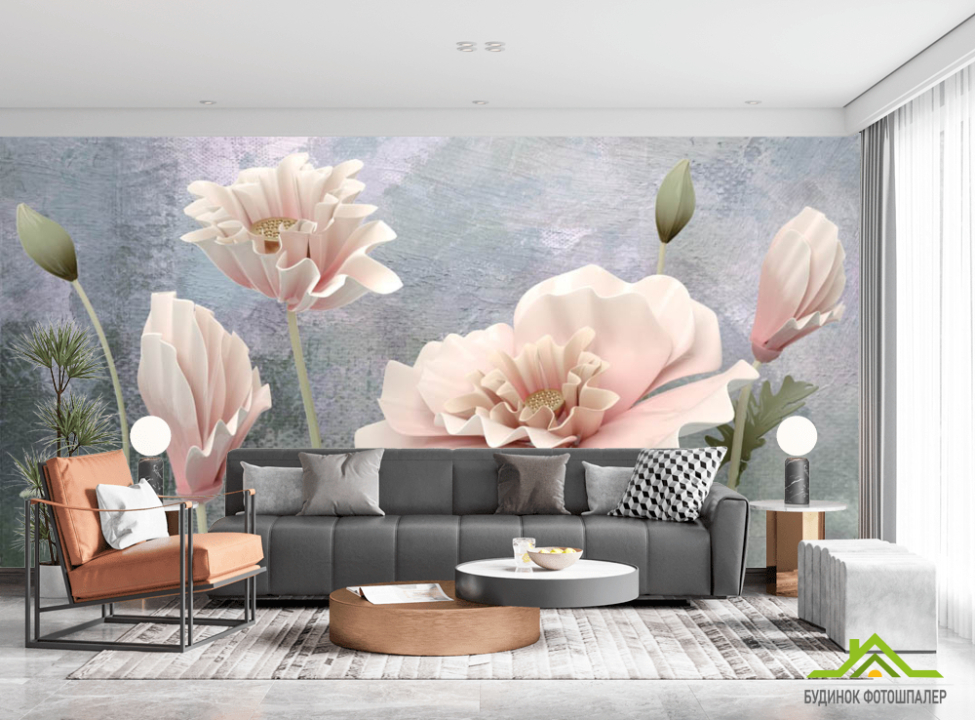 выбрать Фотообои 3d объёмные цветы Фотообои Цветы на стену