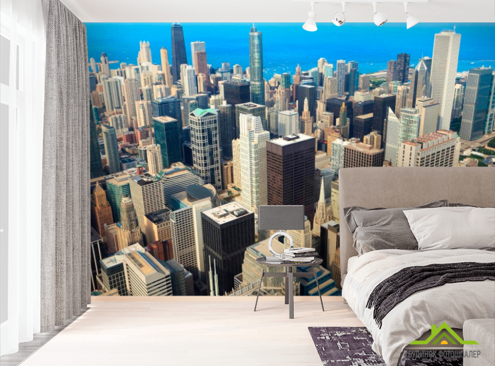 выбрать Фотошпалери Море висотки Фотошпалери Сучасний місто на стіну
