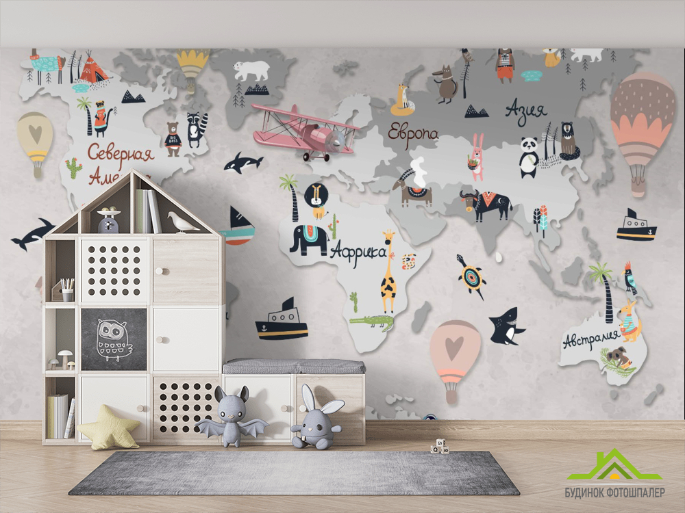Фотообои Десткая карта