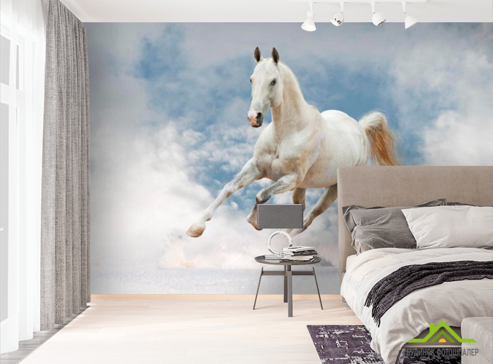 выбрать Фотошпалери Біжить рисак Фотошпалери Лошадки на стіну